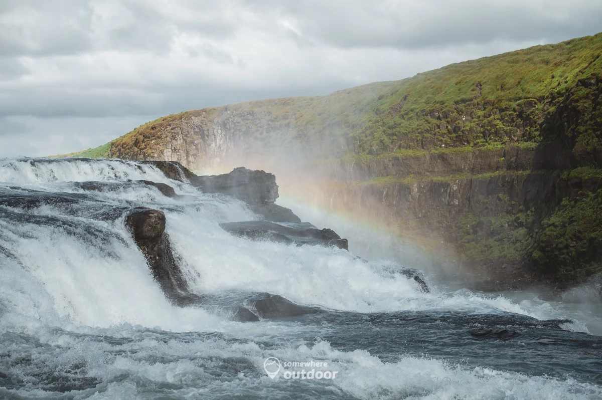 gullfoss waterval golden circle route ijsland